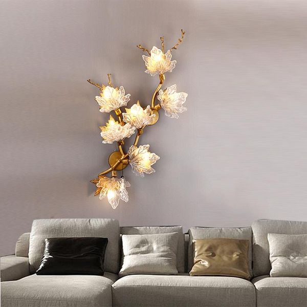 post modern light luxury wall lamp living room bedside branch crystal personality creative lamps
post modern light luxury wall lamp living room bedside branch crystal personality creative lamps