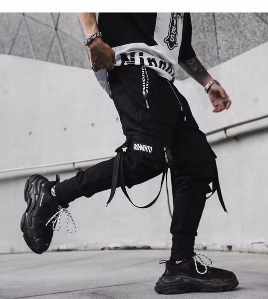 men's pants spring hip hop joggers men black harem multi-pocket ribbons man sweatpants streetwear casual mens sports drop
men's pants spring hip hop joggers men black harem multi-pocket ribbons man sweatpants streetwear casual mens sports drop