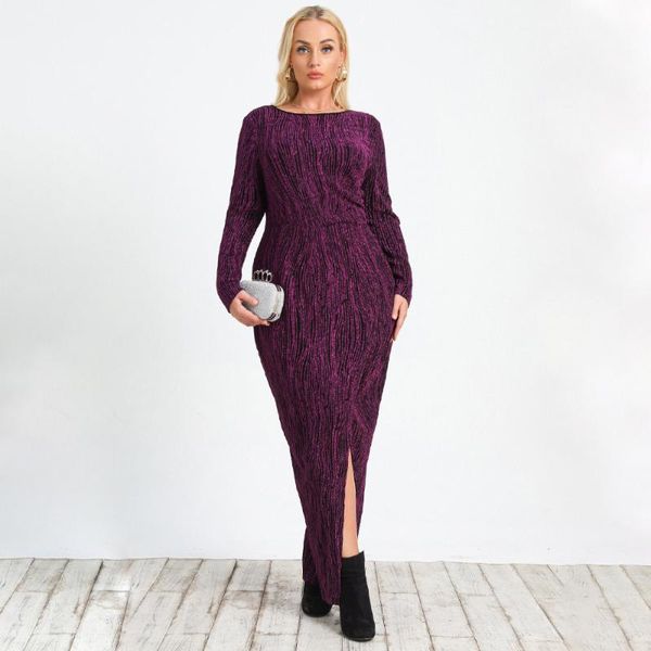 plus size dresses autumn fashion vintage purple long dress elegant retro knitted sleeve o neck bodycon women's clothing 4xl, Black
plus size dresses autumn fashion vintage purple long dress elegant retro knitted sleeve o neck bodycon women's clothing 4xl, Black