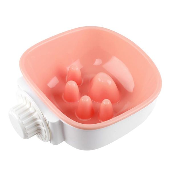 dog bowls & feeders pet bowl slow feeder plastic anti choking puppy cat eating dish anti-gulping plate