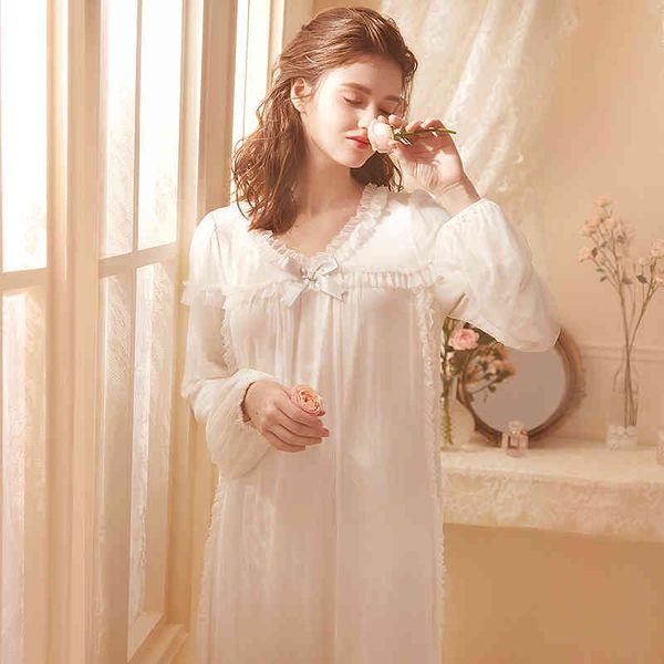 women's sleepwear night wear pink white nightgown lace long sleeve elegant romantic women sleep u0qe, Black;red
women's sleepwear night wear pink white nightgown lace long sleeve elegant romantic women sleep u0qe, Black;red