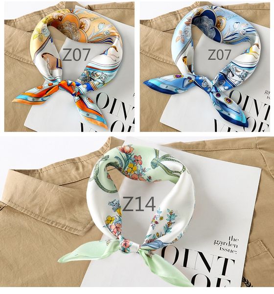 spring and summer scarves women's silk small square 53cm professional scarf fashion decoration headband, Blue;gray
spring and summer scarves women's silk small square 53cm professional scarf fashion decoration headband, Blue;gray