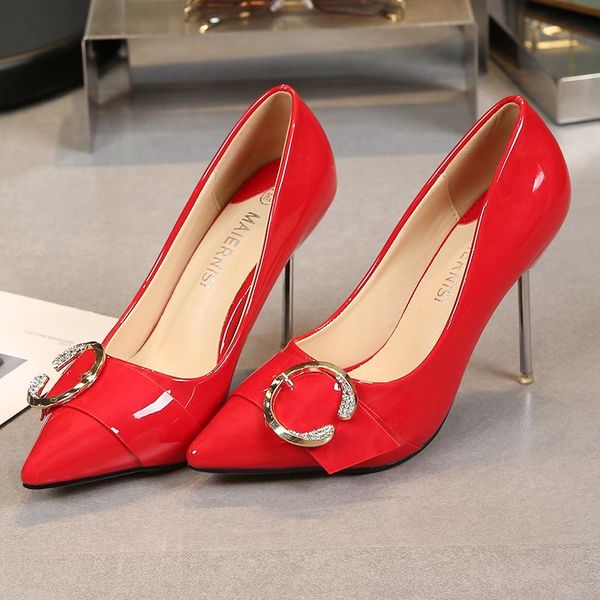 dress shoes 2021 fashion women pumps rhinestone pointed toe high heels ladies patent leather party wedding for woman db0095, Black
dress shoes 2021 fashion women pumps rhinestone pointed toe high heels ladies patent leather party wedding for woman db0095, Black