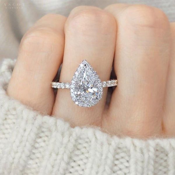 wedding rings luxury female crystal water drop jewelry vintage silver color for women charm white zircon stone engagement ring, Slivery;golden
wedding rings luxury female crystal water drop jewelry vintage silver color for women charm white zircon stone engagement ring, Slivery;golden