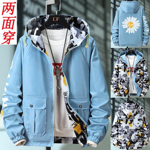 men's jackets wear on both sides men jacket spring autumn 2021 flowers korean style loose harajuku student work baseball uniform, Black;brown
men's jackets wear on both sides men jacket spring autumn 2021 flowers korean style loose harajuku student work baseball uniform, Black;brown