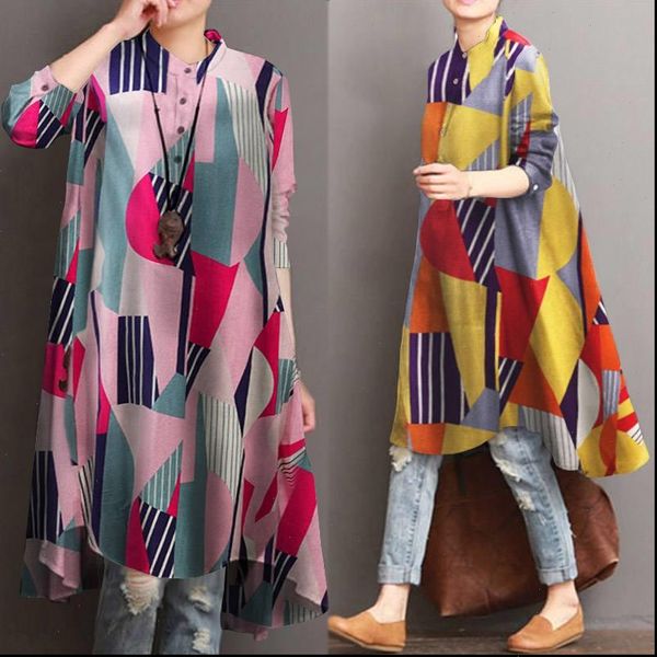 kaftan women blouses womens irregular blouse zanzea autumn printed long shirts casual sleeve female button plus size 5xl, White
kaftan women blouses womens irregular blouse zanzea autumn printed long shirts casual sleeve female button plus size 5xl, White