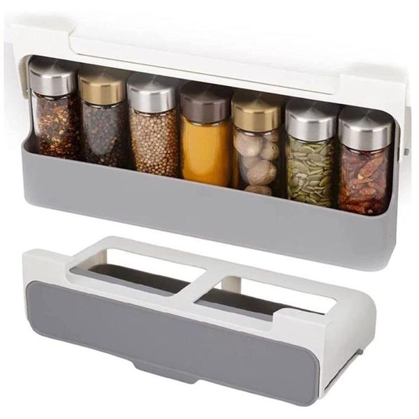 hooks & rails 1 set kitchen self-adhesive wall-mounted under-shelf spice organizer bottle storage rack supplies in stock
hooks & rails 1 set kitchen self-adhesive wall-mounted under-shelf spice organizer bottle storage rack supplies in stock