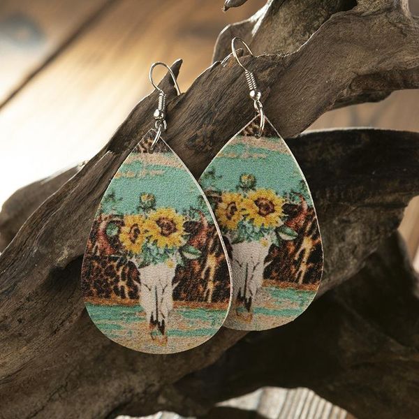 hoop & huggie sunflower western bull head leather leopard print earrings water drop bohemian jewelry accessories, Golden;silver
hoop & huggie sunflower western bull head leather leopard print earrings water drop bohemian jewelry accessories, Golden;silver