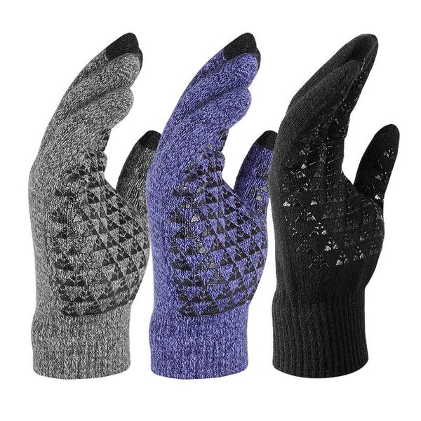 sports gloves winter outdoor running glove warm touch screen gym fitness full finger for men women knitted magic, Black
sports gloves winter outdoor running glove warm touch screen gym fitness full finger for men women knitted magic, Black