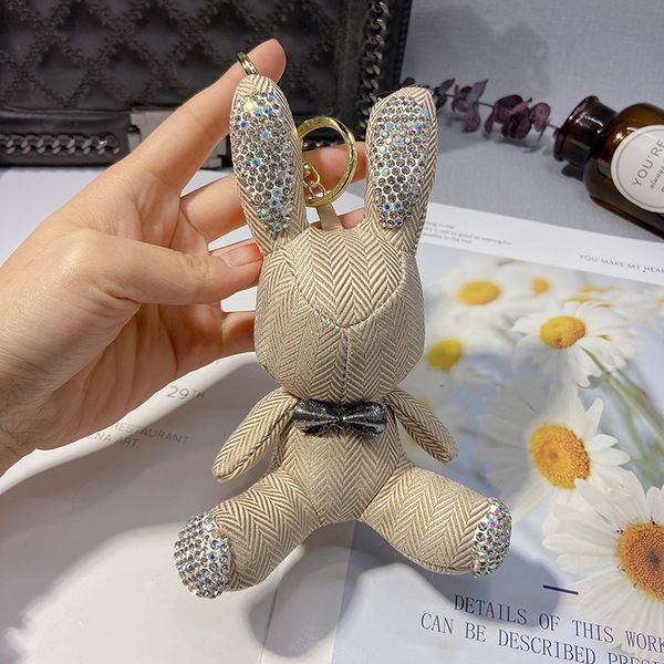 korean cute sitting rabbit keychain cartoon doll bag pendant car accessories girl's small gift, Silver
korean cute sitting rabbit keychain cartoon doll bag pendant car accessories girl's small gift, Silver