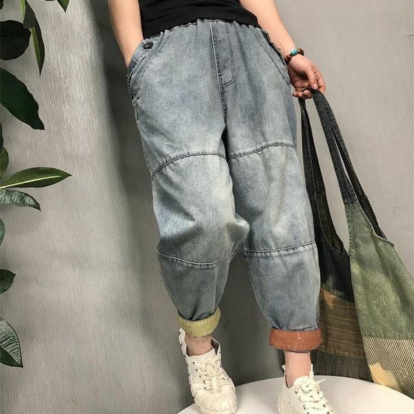 women's jeans literature art retro grind white thin section nine for women 2021 summer loose wild casual harlan denim pants k209, Blue
women's jeans literature art retro grind white thin section nine for women 2021 summer loose wild casual harlan denim pants k209, Blue