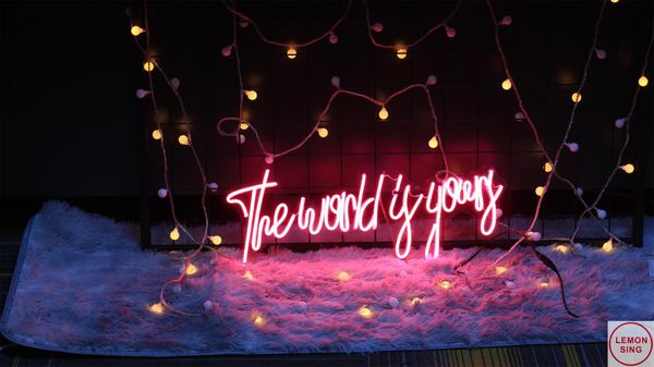 other lighting bulbs & tubes custom neon sign the world is yours flex led light logo bride party room wall decoration
other lighting bulbs & tubes custom neon sign the world is yours flex led light logo bride party room wall decoration