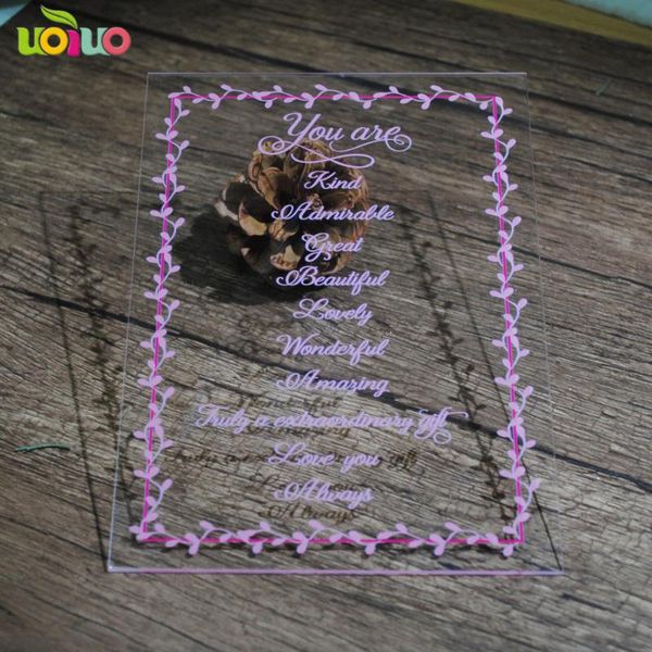 greeting cards luxurious pink wedding invitation card clear acrylic printing 10pcs wholesale price
greeting cards luxurious pink wedding invitation card clear acrylic printing 10pcs wholesale price