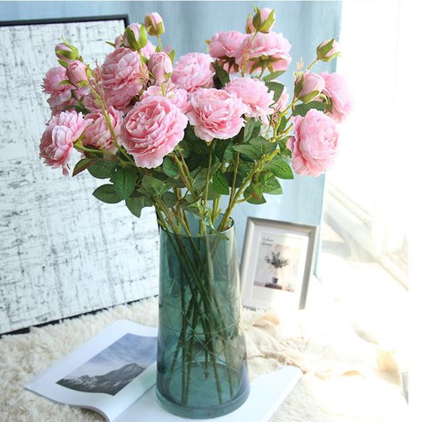 decorative flowers & wreaths 61cm rose pink silk peony artificial flower bouquet 3 big for family wedding partyinterior decoration
decorative flowers & wreaths 61cm rose pink silk peony artificial flower bouquet 3 big for family wedding partyinterior decoration