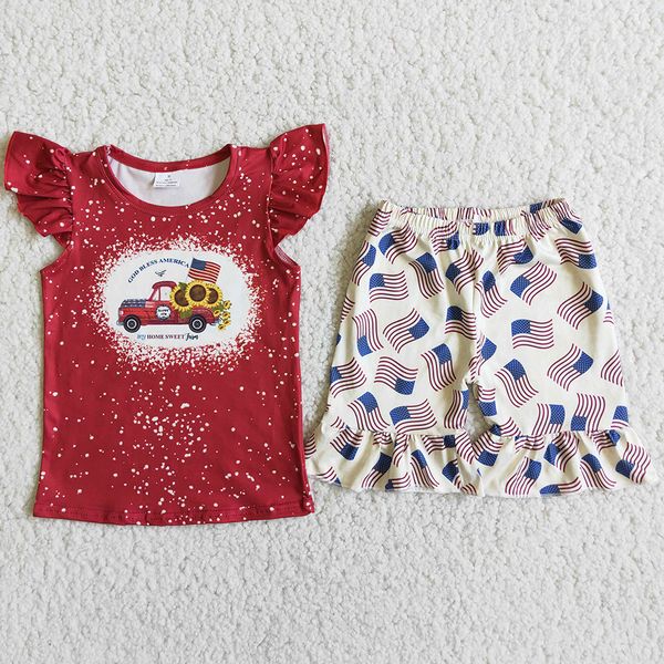 rts wholesale designer clothes kids sets fashion summer baby girls clothing outfits flutter sleeve ruffle shorts 4th of july 2pcs children o, White
rts wholesale designer clothes kids sets fashion summer baby girls clothing outfits flutter sleeve ruffle shorts 4th of july 2pcs children o, White
