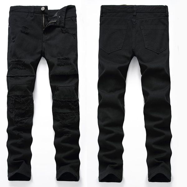 men's jeans fashion hole design brand washed cotton slim pencil hip hop casual denim t straight, Blue
men's jeans fashion hole design brand washed cotton slim pencil hip hop casual denim t straight, Blue