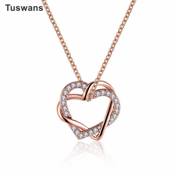 fashion double heart-shaped staggered rose gold color delicate cz micro-inserts necklaces & pendants for women(tspn006) pendant, Silver
fashion double heart-shaped staggered rose gold color delicate cz micro-inserts necklaces & pendants for women(tspn006) pendant, Silver