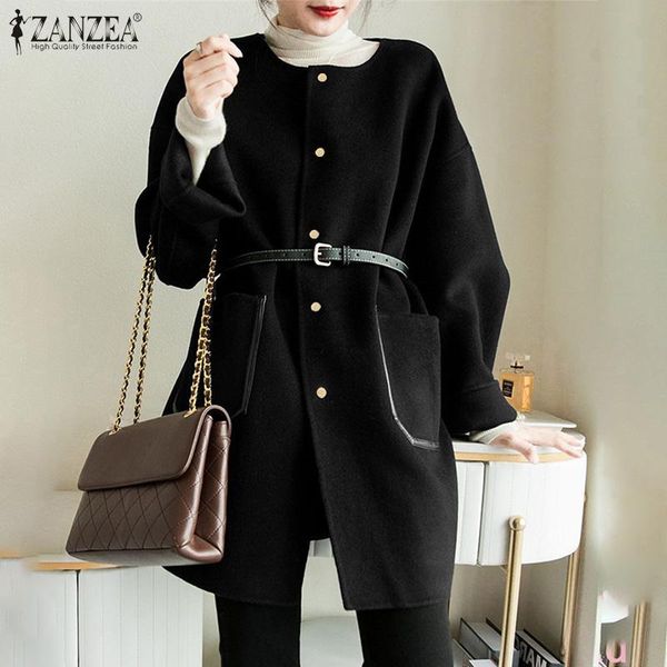 women's wool & blends women oversized pocket ol cardigan 2022 autumn solid long sleeve outwear lady casual elegant jackets fashion wo, Black
women's wool & blends women oversized pocket ol cardigan 2022 autumn solid long sleeve outwear lady casual elegant jackets fashion wo, Black