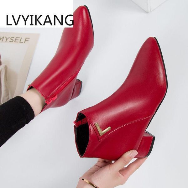 boots 2021 fashion women casual leather low high heels spring shoes woman pointed toe rubber ankle black red zapatos mujer
boots 2021 fashion women casual leather low high heels spring shoes woman pointed toe rubber ankle black red zapatos mujer