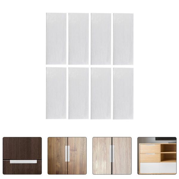 handles & pulls 8pcs metal concealed finger edge aluminum alloy knobs