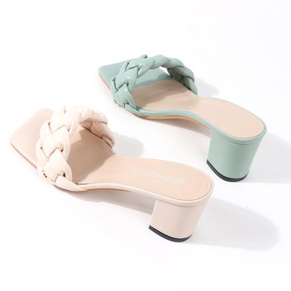 sandals summer outer-wear-resistant women's shoes slippers braided square thick-heels open-toe comfortable 7cm all-match, Black
sandals summer outer-wear-resistant women's shoes slippers braided square thick-heels open-toe comfortable 7cm all-match, Black