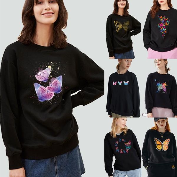 women's hoodies & sweatshirts clothing fashion pullover black long sleeve sweatshirt sweet butterfly print round neck casual autumn war
women's hoodies & sweatshirts clothing fashion pullover black long sleeve sweatshirt sweet butterfly print round neck casual autumn war