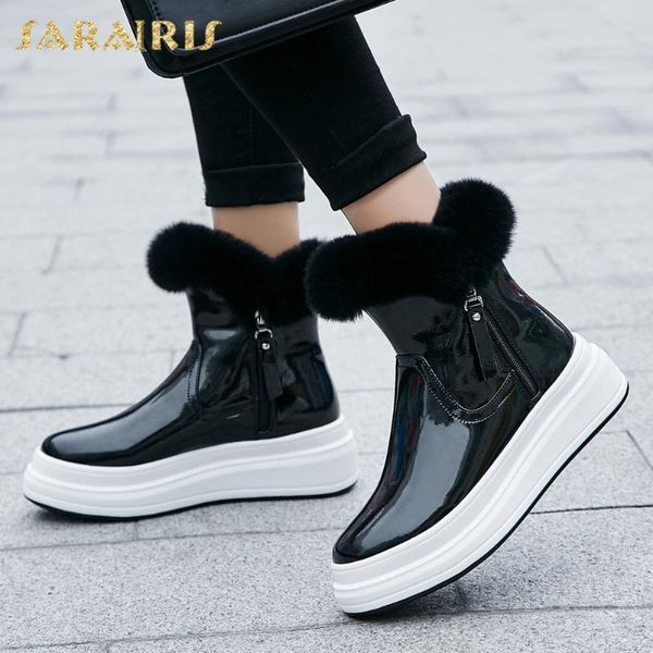 boots sarairis 2021 design genuine leather designer stylish zipper platform trendy luxury warm fur snow woman shoes female, Black
boots sarairis 2021 design genuine leather designer stylish zipper platform trendy luxury warm fur snow woman shoes female, Black