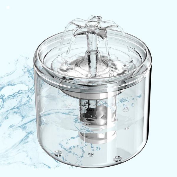 cat bowls & feeders 2.6l transparent drink intelligent pet sensor feeder automatic circulating water dispenser flower waterfall fountain
cat bowls & feeders 2.6l transparent drink intelligent pet sensor feeder automatic circulating water dispenser flower waterfall fountain