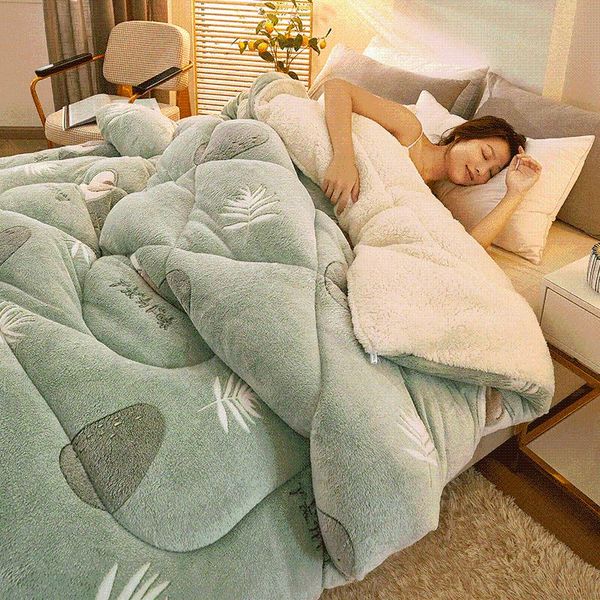 comforters & sets super warm sheep quilt winter blanket double-sided fleece thickened autumn and plush bedding
comforters & sets super warm sheep quilt winter blanket double-sided fleece thickened autumn and plush bedding