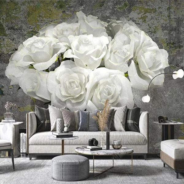 wallpapers custom mural wallpaper retro hand painted 3d white rose flower modern bedroom living room tv background wall painting
wallpapers custom mural wallpaper retro hand painted 3d white rose flower modern bedroom living room tv background wall painting