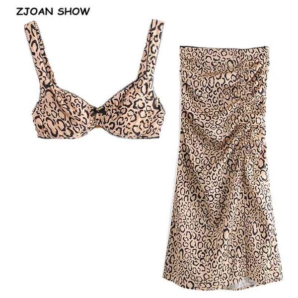 vintage animal leopard print underwire bra crop women khaki ruched front hem slit midi skirt tank 2 pieces set 210429, White
vintage animal leopard print underwire bra crop women khaki ruched front hem slit midi skirt tank 2 pieces set 210429, White