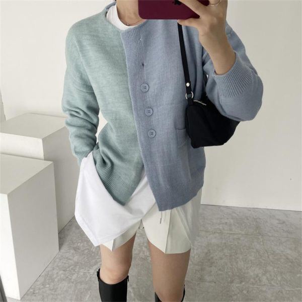 women's knits & tees harajuku fashion women soft knitted cardigans coats patchwork sweaters femme all match slim casual ol, White
women's knits & tees harajuku fashion women soft knitted cardigans coats patchwork sweaters femme all match slim casual ol, White