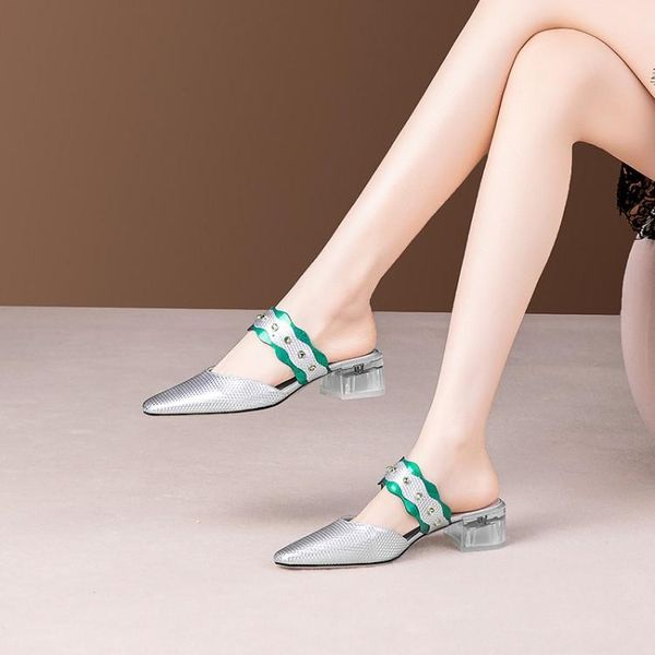slippers mljuese 2021 women soft cow leather rome style summer cut-outs silver color sandals party dress wedding size 42, Black
slippers mljuese 2021 women soft cow leather rome style summer cut-outs silver color sandals party dress wedding size 42, Black