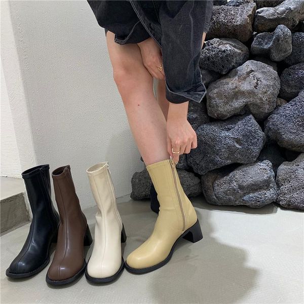 boots med heel women shoes autumn luxury designer boots-women round toe zipper rock fashion ankle ladies 2021 rubber summer high, Black
boots med heel women shoes autumn luxury designer boots-women round toe zipper rock fashion ankle ladies 2021 rubber summer high, Black