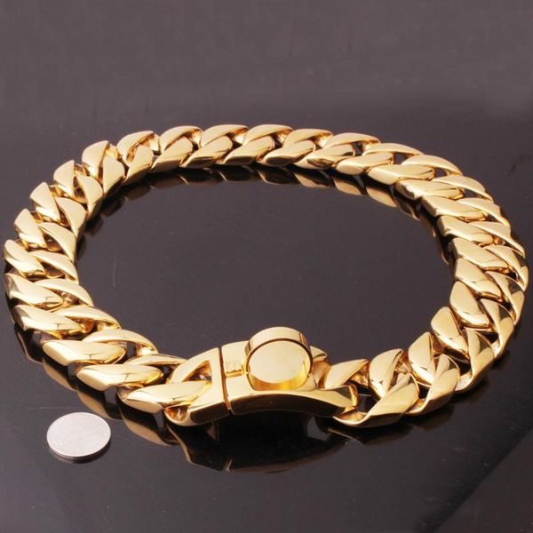 dog collars & leashes heavy duty choke cuban chain gold collar with safety lock 30mm width stainless steel metal links slip for large dogs
dog collars & leashes heavy duty choke cuban chain gold collar with safety lock 30mm width stainless steel metal links slip for large dogs