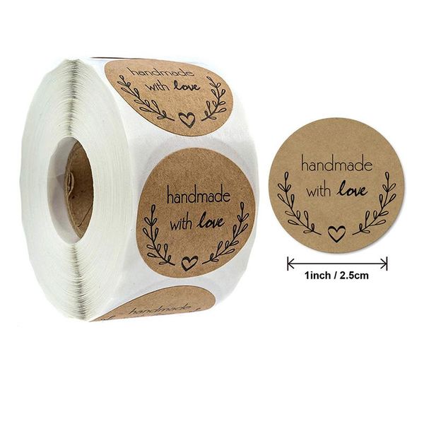 500pcs round natural kraft handmade stickers scrapbooking for package adhesive thank you sticker seal labels stationery gift wrap
500pcs round natural kraft handmade stickers scrapbooking for package adhesive thank you sticker seal labels stationery gift wrap