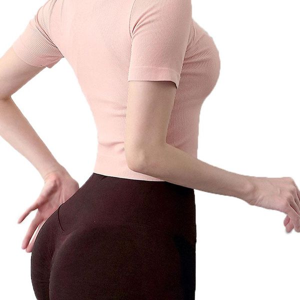 yoga outfit 2021 zipper sports quick-drying running short sleeve t-shirt sportswear women's solid color fitness clothes
yoga outfit 2021 zipper sports quick-drying running short sleeve t-shirt sportswear women's solid color fitness clothes