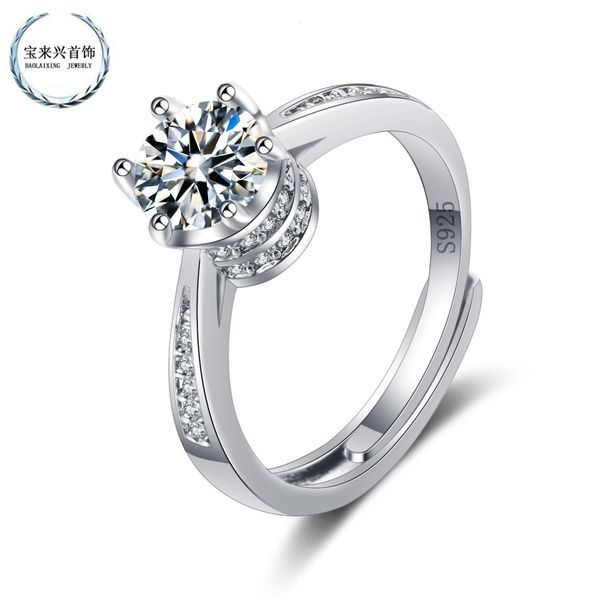 ring tiktok, crown, mullite , korean version, fashion personality, couple's diamond live goods., Silver
ring tiktok, crown, mullite , korean version, fashion personality, couple's diamond live goods., Silver