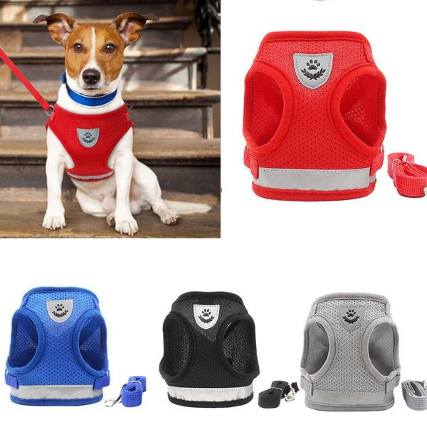 dog collars & leashes harness and leash set for chihuahua pug small medium nylon mesh puppy cat harnesses vest reflective walking lead
dog collars & leashes harness and leash set for chihuahua pug small medium nylon mesh puppy cat harnesses vest reflective walking lead