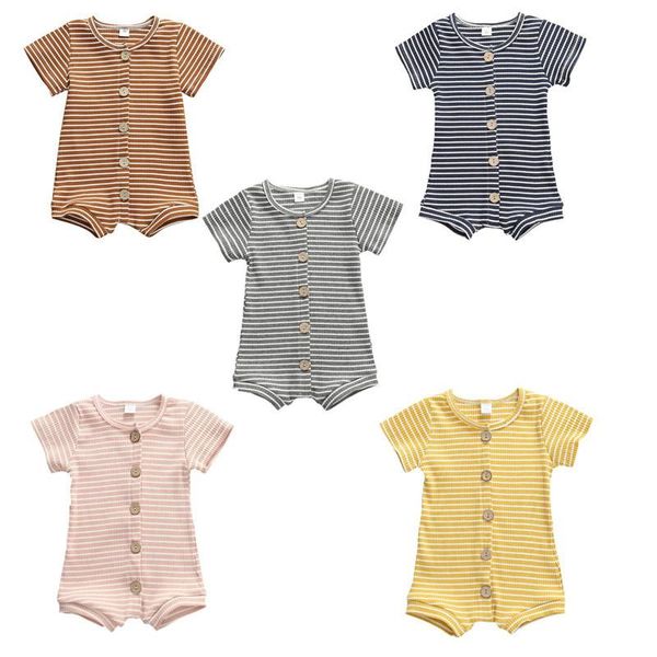 jumpsuits citgeesummer 0-24m born toddler baby girls boys rompers striped cotton shorts sleeve single breasted 5 colors, Blue
jumpsuits citgeesummer 0-24m born toddler baby girls boys rompers striped cotton shorts sleeve single breasted 5 colors, Blue