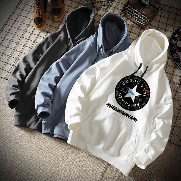 Spring Hooded Sweater hoodie men's trend Korean loose casual Top Pullover, Black
Spring Hooded Sweater hoodie men's trend Korean loose casual Top Pullover, Black