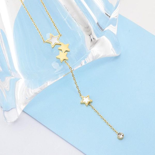 pendant necklaces meyrroyu stainless steel gold color star long tassel for women choker 2021 trendy party fashion gift jewelry, Silver
pendant necklaces meyrroyu stainless steel gold color star long tassel for women choker 2021 trendy party fashion gift jewelry, Silver