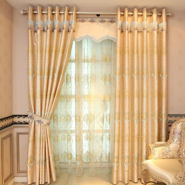 curtain & drapes golden silk jacquard european style curtains fashion simple living room high-end bedroom balcony blackout
curtain & drapes golden silk jacquard european style curtains fashion simple living room high-end bedroom balcony blackout