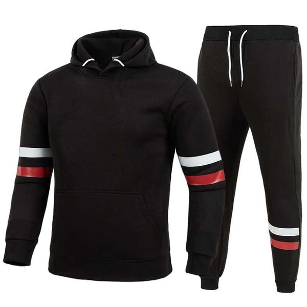 men's sets hoodie+pants two pieces casual tracksuit male sportswear gym brand clothing sweat suit hoodies & sweatshirts, Black
men's sets hoodie+pants two pieces casual tracksuit male sportswear gym brand clothing sweat suit hoodies & sweatshirts, Black