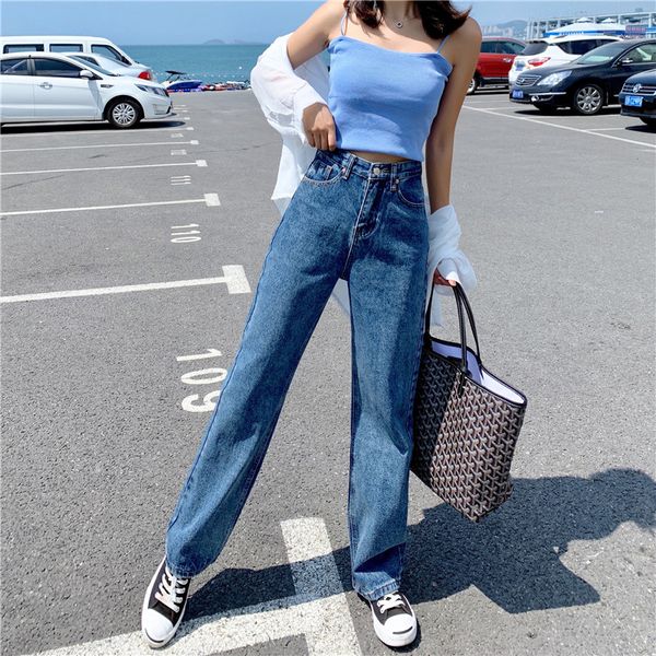 2011womens jeans 2021 spring new casual y2k streetwear high waist denim trouser vintage baggy versatile fashion straight iong pants, Blue
2011womens jeans 2021 spring new casual y2k streetwear high waist denim trouser vintage baggy versatile fashion straight iong pants, Blue