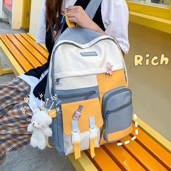 backpack fashion kawaii waterproof women girls nylon schoolbag for teenager bookbag mochilas college rucksack female travel bag
backpack fashion kawaii waterproof women girls nylon schoolbag for teenager bookbag mochilas college rucksack female travel bag