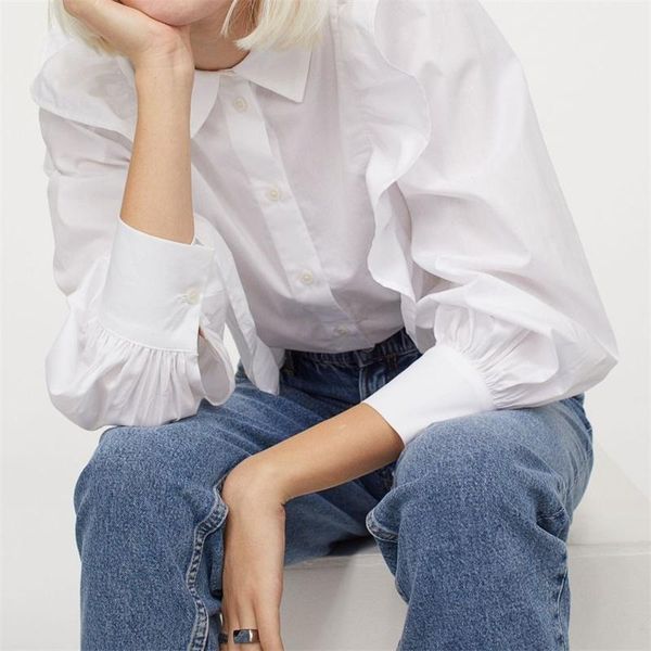 women's blouses & shirts women 2022 vintage fashion ruffled white lapel neck long sleeve pleated female blusas streetwear
women's blouses & shirts women 2022 vintage fashion ruffled white lapel neck long sleeve pleated female blusas streetwear