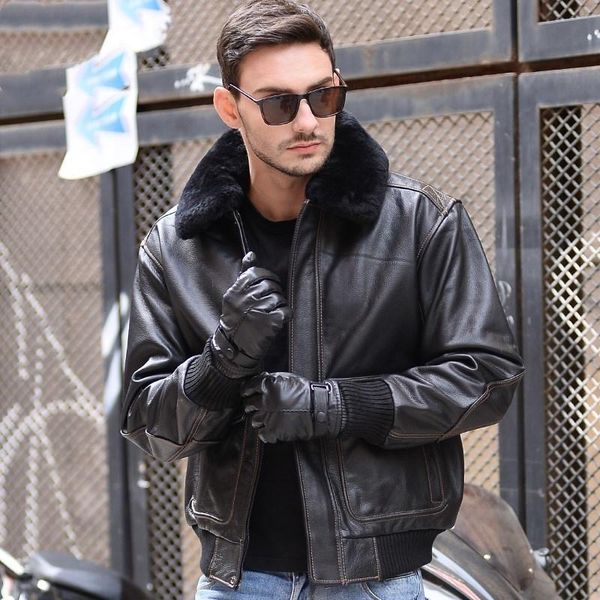 men's leather & faux 2021 black men usaf pilot jacket europe size xxl wool collar genuine thick cowhide russian winter military aviatio
men's leather & faux 2021 black men usaf pilot jacket europe size xxl wool collar genuine thick cowhide russian winter military aviatio