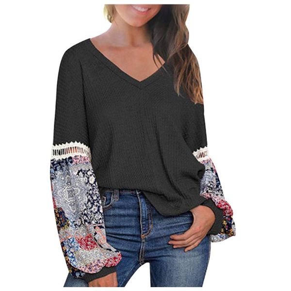 women's blouses & shirts fashion women long puff sleeve blouse streetwear patchwork v neck casual ladies autumn holiday kimono blusas, White
women's blouses & shirts fashion women long puff sleeve blouse streetwear patchwork v neck casual ladies autumn holiday kimono blusas, White