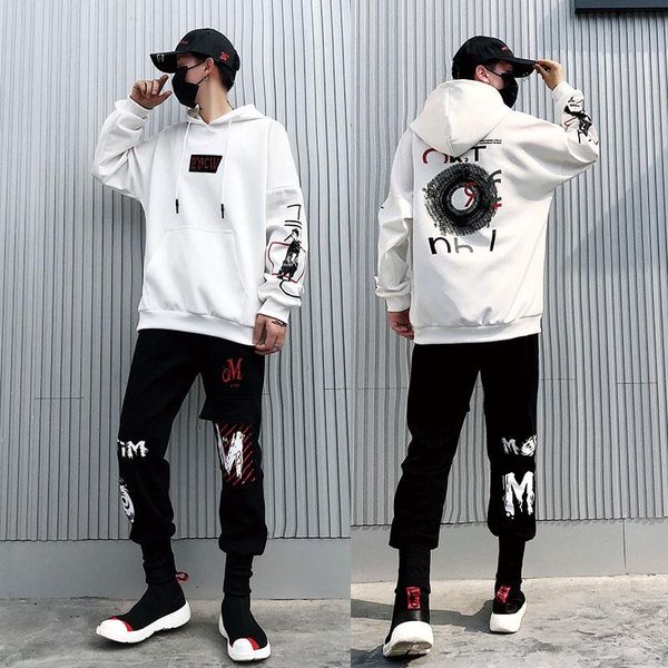 men's tracksuits korean style men sets casual loose fashion crewneck harajuku long sleeve hip hop sudaderas hombre clothing db60tz, Gray
men's tracksuits korean style men sets casual loose fashion crewneck harajuku long sleeve hip hop sudaderas hombre clothing db60tz, Gray